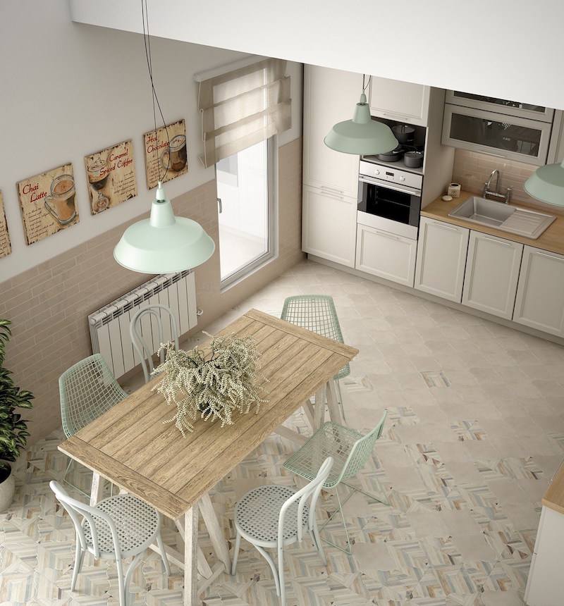 Carrelage cuisine murs et sol quels designs et couleurs tendance ... Carrelage cuisine couleur