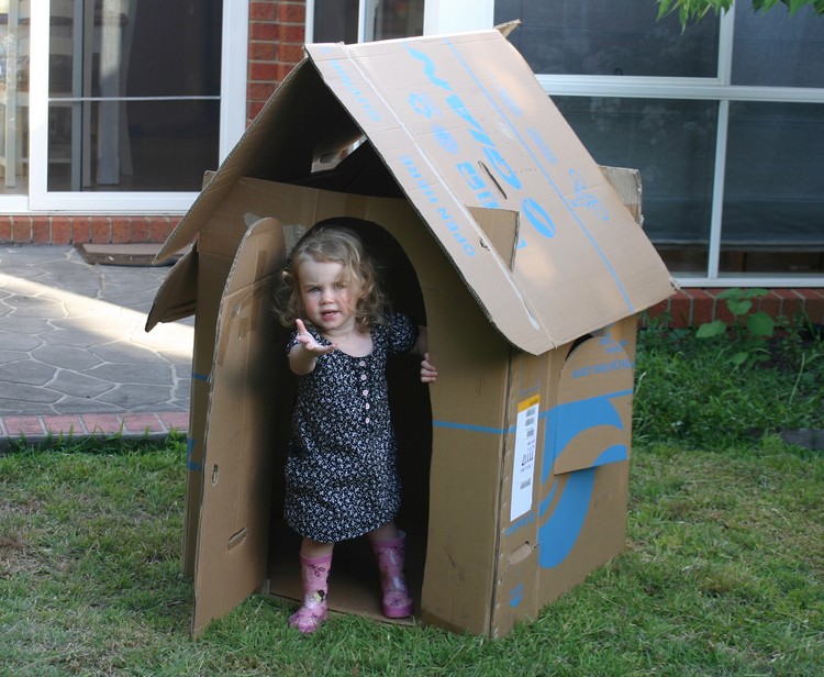 comment faire une cabane en carton