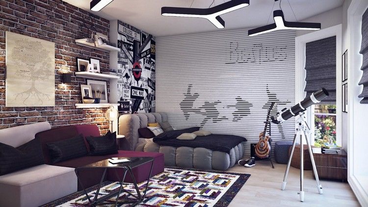 décoration,murale,industrielle,tapis,design(,tableau Décoration murale industrielle et ambiance loft \u2013 nouveautés et tendances