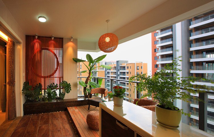 Design extérieur mobilier et éclairage pour terrasse et balcon Désign Coloré Balcon