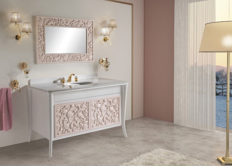 déco-salle-bain-rétro-etrsca-meubles-blanc-rose