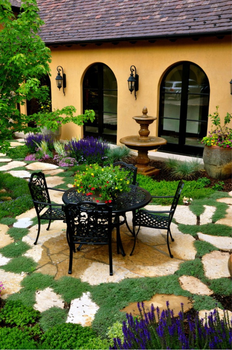 décoration-jardin-extérieur-ornement-sol-meubles-fer