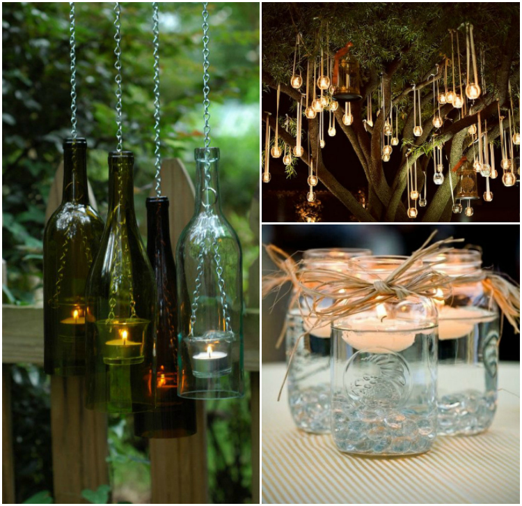 idées-lanternes-verre-bougies-extérieur-fabriquer-décorer-jardin