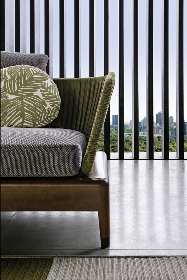 mobilier lounge -canapé-iroko-fils-polypropylène-coloris-bambou