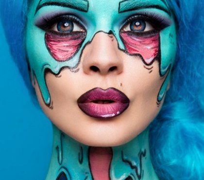pop art make up maquillage 2020 glam
