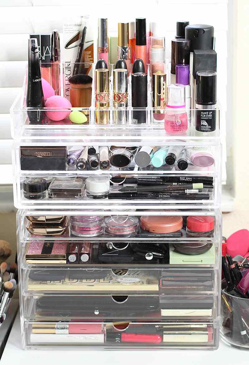 Rangement maquillage pratique et joli en 20 idées originales