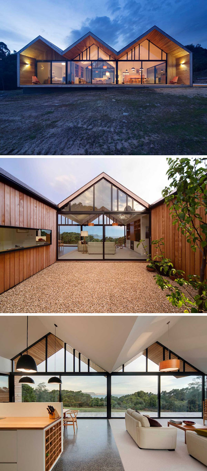 baies-vitrées et fenêtres sur mesure suivant-pentes-toit-maison-australienne