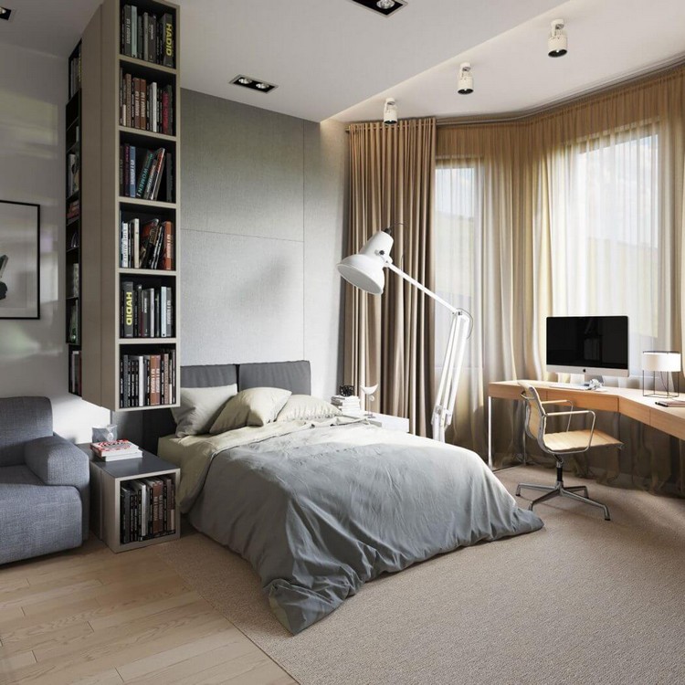 chambre contemporaine apartment-odessa-st-architects