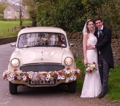 décoration voiture mariage