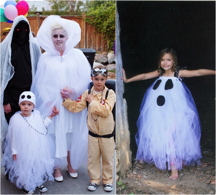 déguisement Halloween enfant -fantômes-costumes-famille