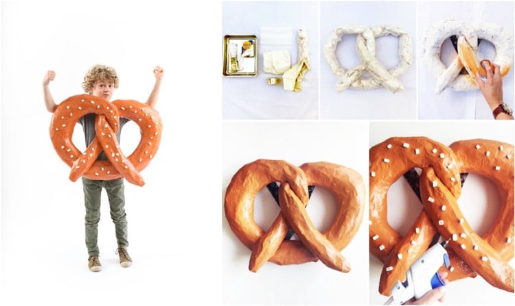 déguisement Halloween enfant -pretzel-costume-halloween-faire-soi-même