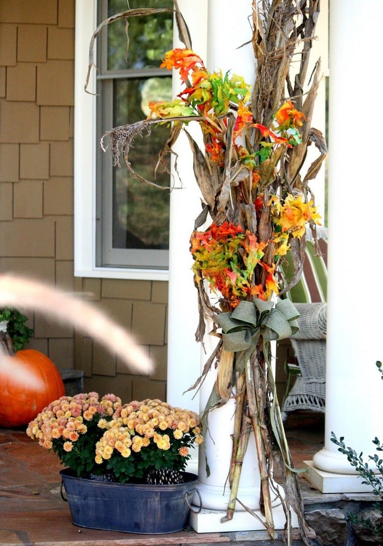 décoration-extérieure-automne-façade-branchage-arbre