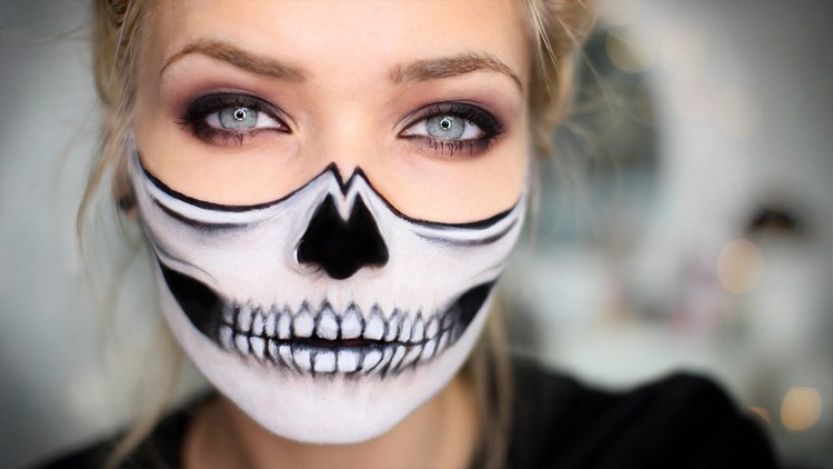 maquillage-halloween-femme-2016-motié-visage-bouche