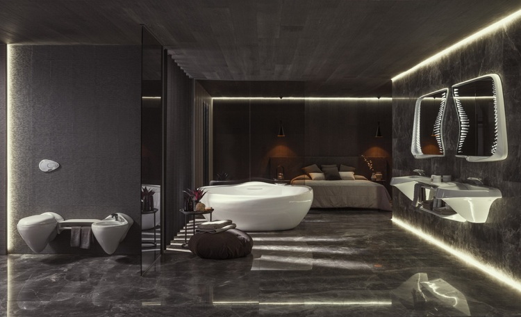 meubles salle de bain design esprit-organique-contrastes