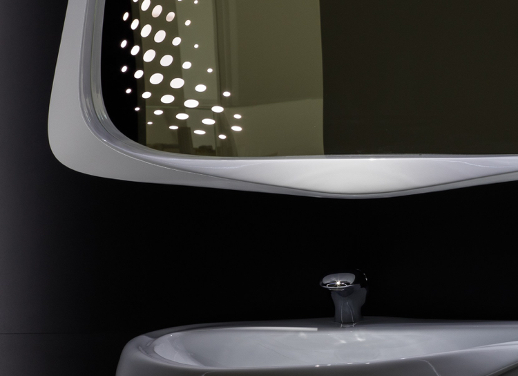 meubles salle de bain design parement-noir-cadre-blanc