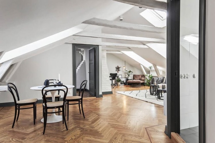 Plafond poutre apparente pour apporter une touche rustique à l ... Bois Créatif plafond