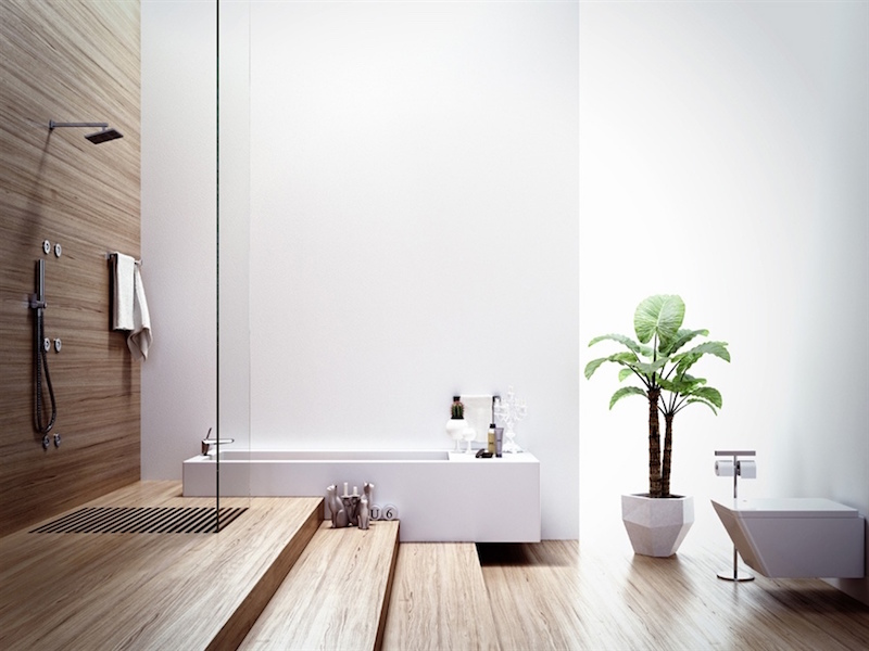 revêtements-mur-sol-salle-bain-bois-massif-sanitaire-minimaliste