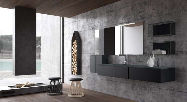 salle de bains design -meuble-sous-vasque-gris-graphite-modules-muraux-Aroma-Comp_27- Archeda
