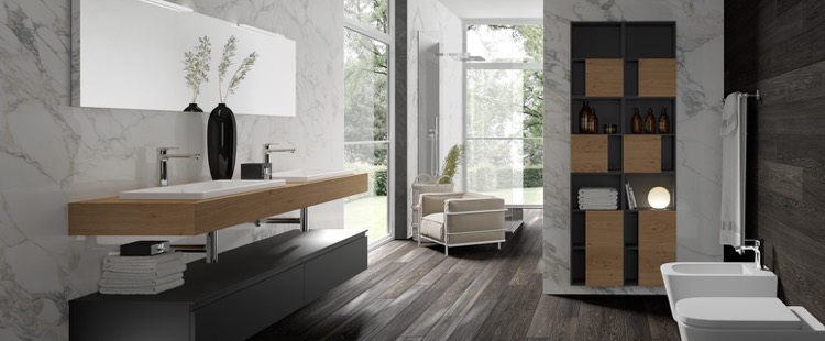 salle de bains design -plan-vasque-bois-massif-module-mural-gris-tiroirs-Gola Comp_25