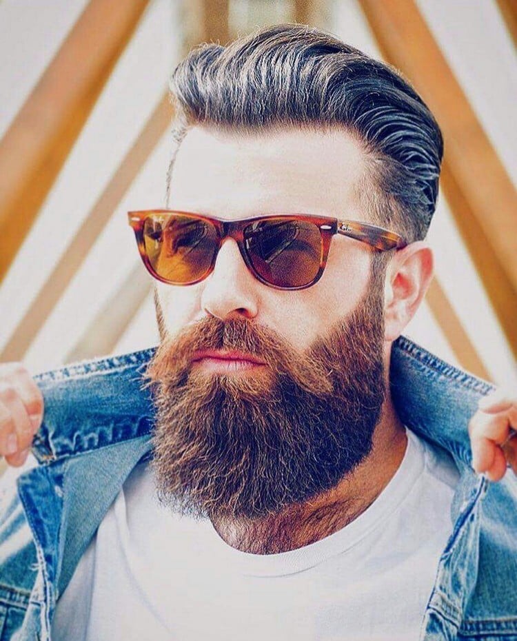 style de barbe tendance 2016- barbe-longue-hipster-cheveux-longs-arrière