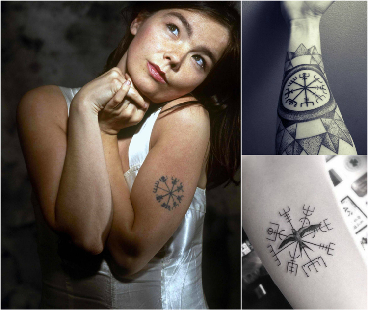tatouage-rose-des-vents-islandaise-vegvisir-bjork