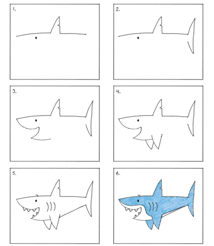 apprendre-dessiner-enfants-requin-coloré-idées
