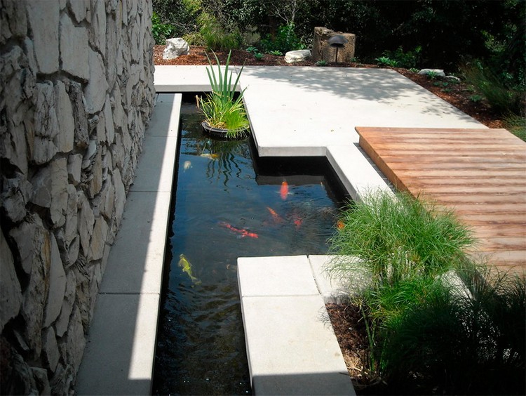 bassin-carpe-koi-forme-asymetrqiue-design-minimaliste