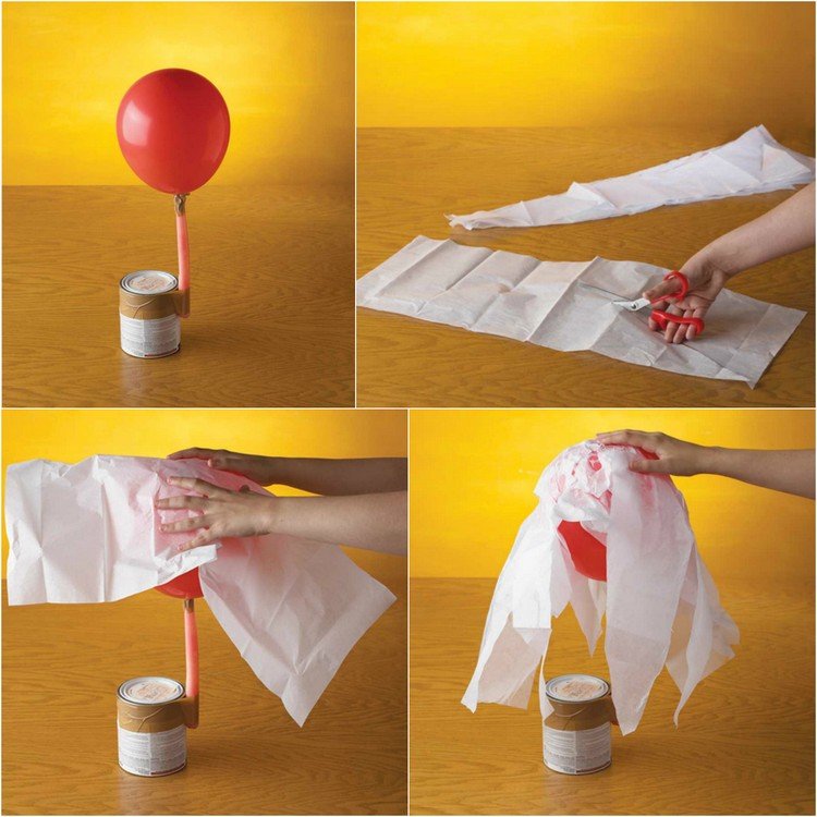 bricolage Halloween facile-lanterne-fantôme-papier-mâché-instructions