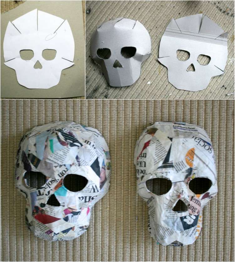 masque en papier a fabriquer - créer un masque en papier