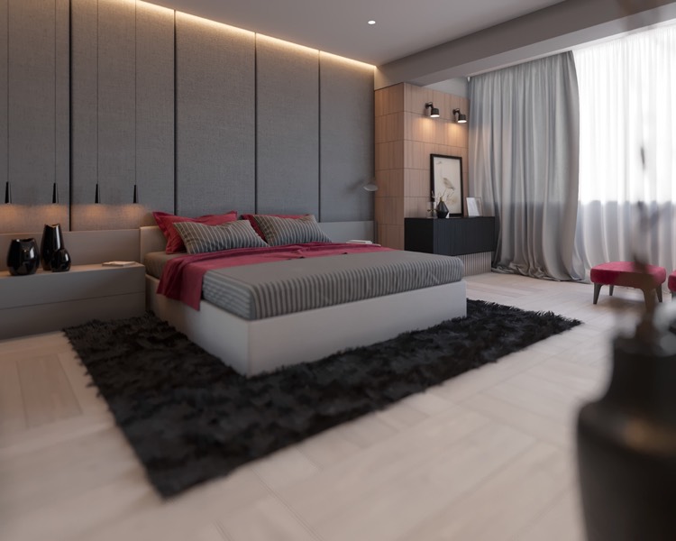 Chambre grise cosy – 6 visualisations à découvrir pour trouver l ... Noir Literie inspiration