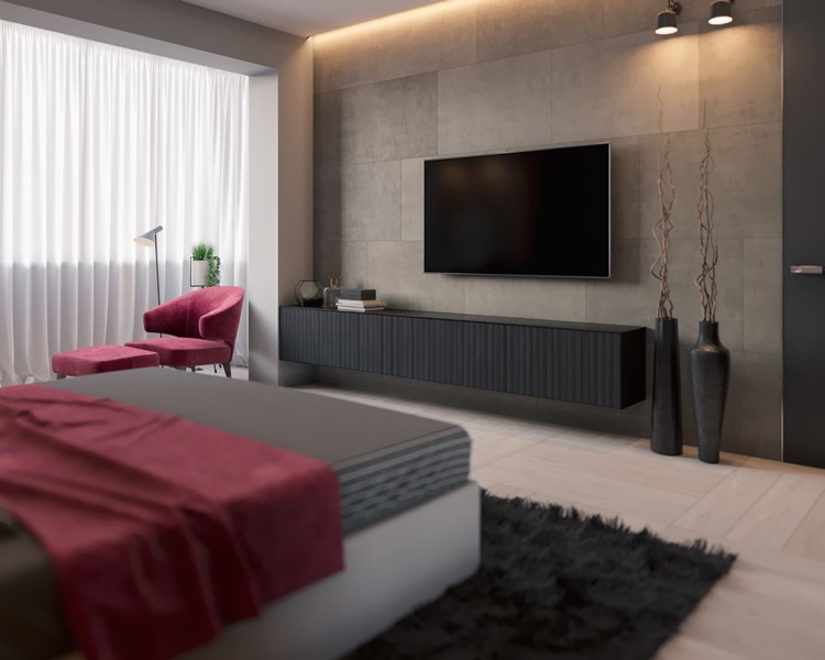 Chambre grise cosy – 6 visualisations à découvrir pour trouver l ... Noir Literie inspiration