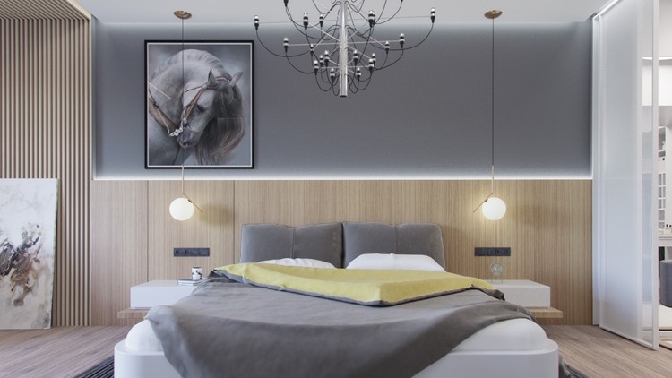 Chambre grise cosy – 6 visualisations à découvrir pour trouver l ... Noir Literie inspiration