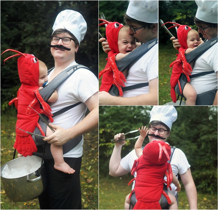 costumes Halloween -chef-bébé-homard
