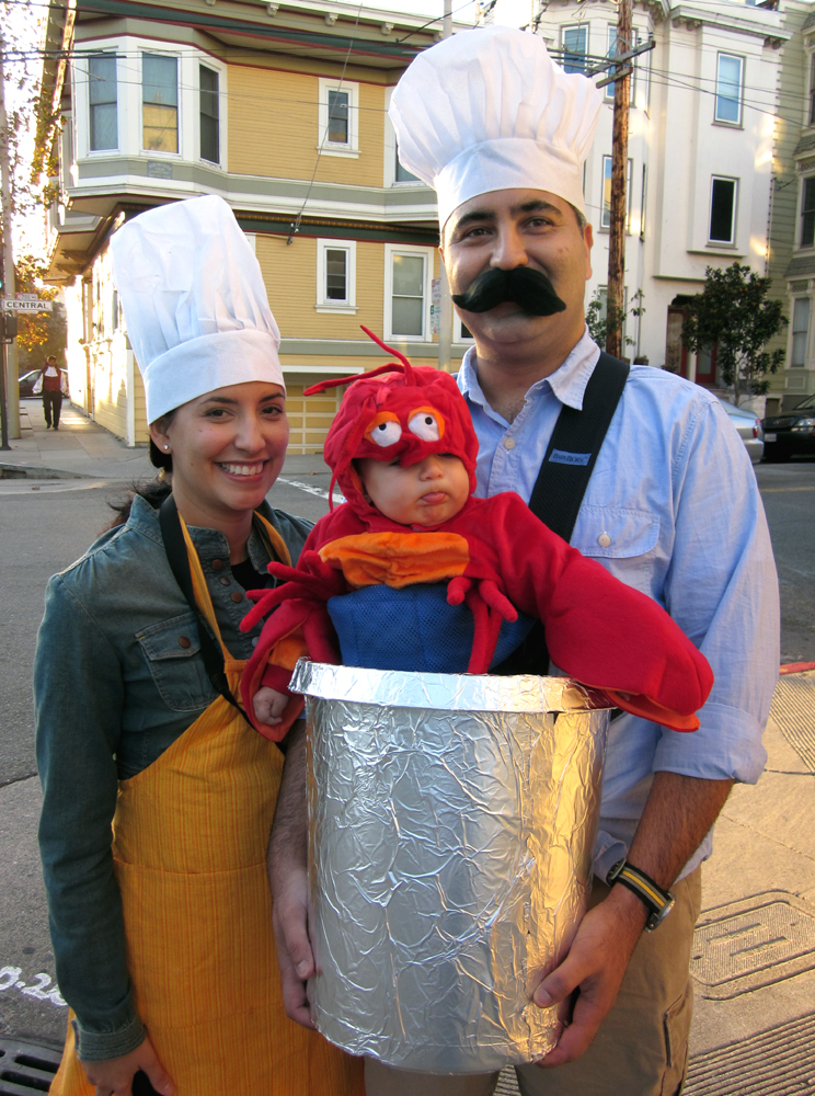 costumes Halloween -toute-famille-chefs-bébé-homard