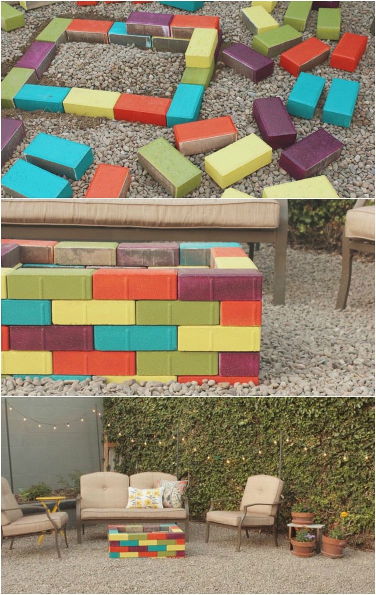 foyer-de-jardin-construire-soi-meme-briques-multicolores