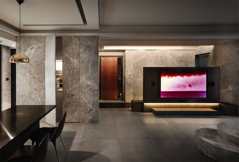marbre gris sol-murs-meubles-aire-ouverte-design-tai%cc%88wan