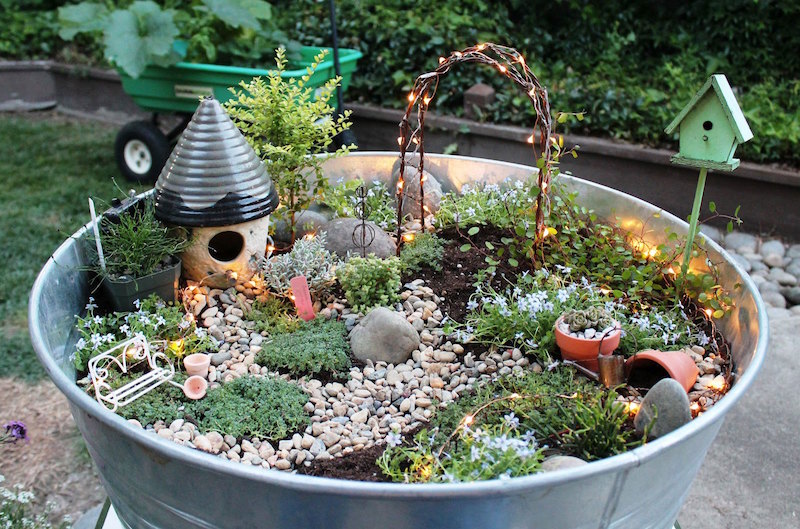 Jardin Decore Avec Zinc Jardin Decore Avec Zinc