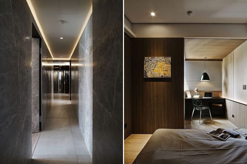 parement-interieur-marbre-gris-culoir-chambre-coucher-bois