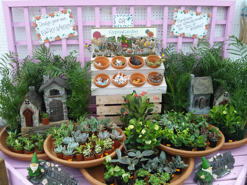 plantes-miniatures-objets-decoration mini jardin de fées 