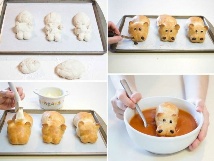 repas-enfant-original-petits-pains-forme-hippopotames-soupe-tomate