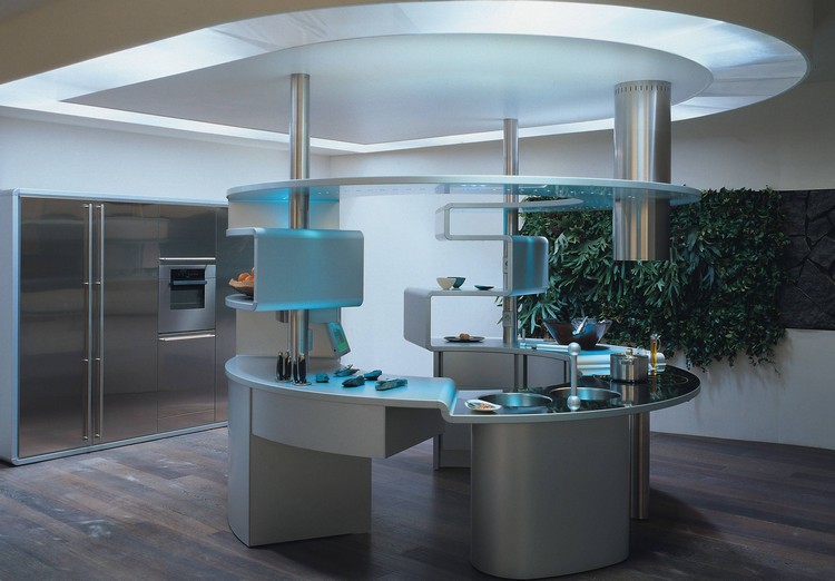 îlot-cuisine-moderne-design-parquet-massif-verre-opaque-futuriste