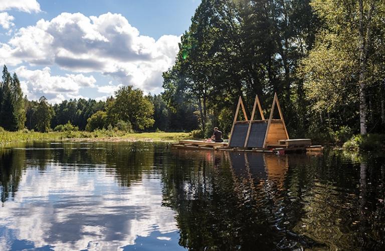 cabane sur l’eau Veetee-projet-tudiants-zone-affectee-inondations