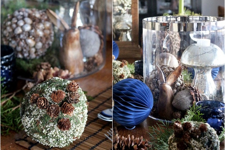 Centre de table Noël à faire soi-même – la cerise sur le gâteau de la table