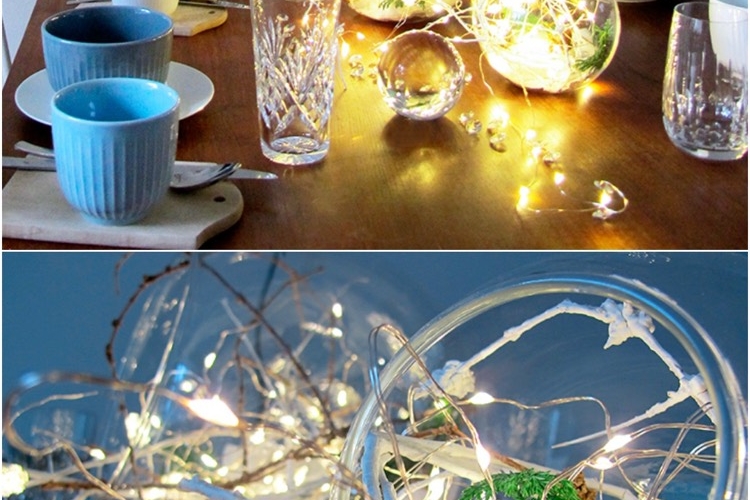 Centre de table Noël à faire soi-même – la cerise sur le gâteau de la table