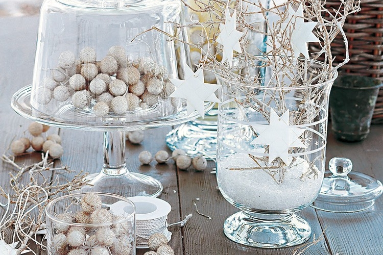 Centre de table Noël à faire soi-même – la cerise sur le gâteau de la table