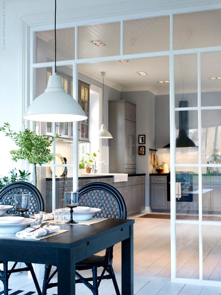 Cuisine avec verrière pour cloisonner l'espace avec style sans le ... Salle décor Verriere manger à