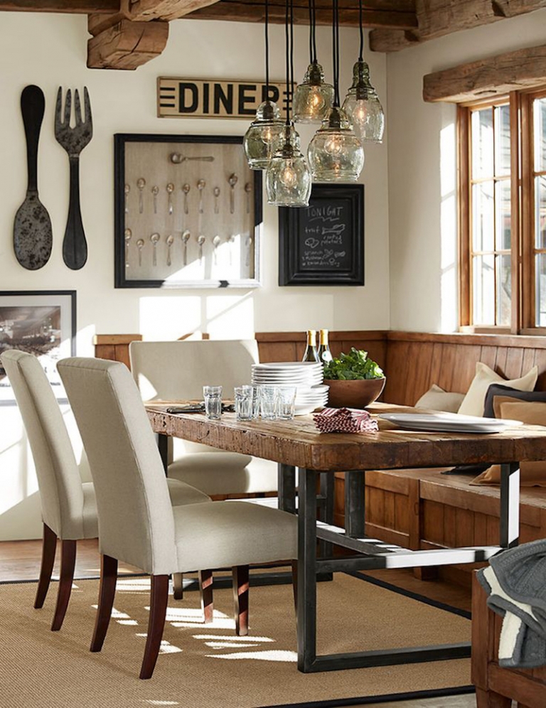 grande-table-manger-bois-massif-chic-rustique-touches-vintage-decoration