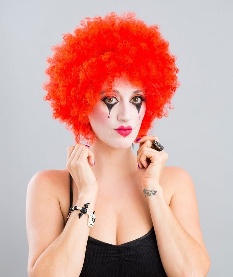 maquillage halloween facile clown femme