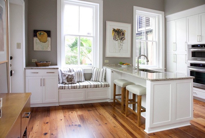 Banc d'intérieur au rebord de la fenêtre 40 idées chic en styles ... Cuisine désign Banquette