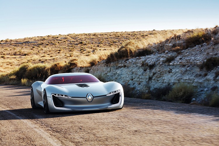 voiture électrique Renault design-original-gris-argent-rouge